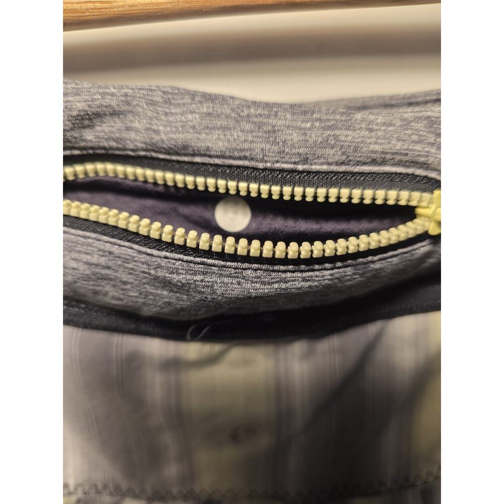 LULULEMON Pickleball Ombré Run Reflective Yellow Gray Striped Skort Sz 6 tennis - Picture 4 of 7